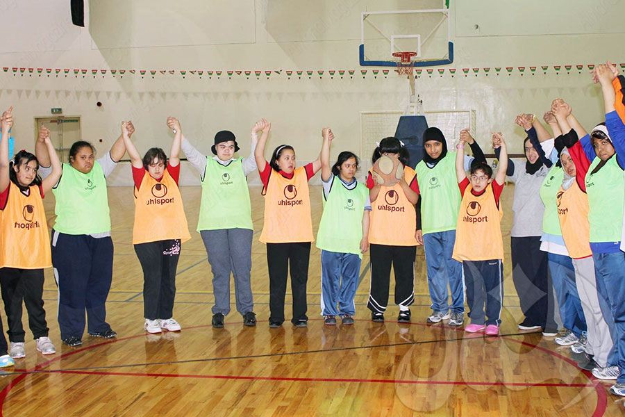 الأطفال من ذوي متلازمة داون في مدرسة الوفاء يحتفلون بيومهم العالمي