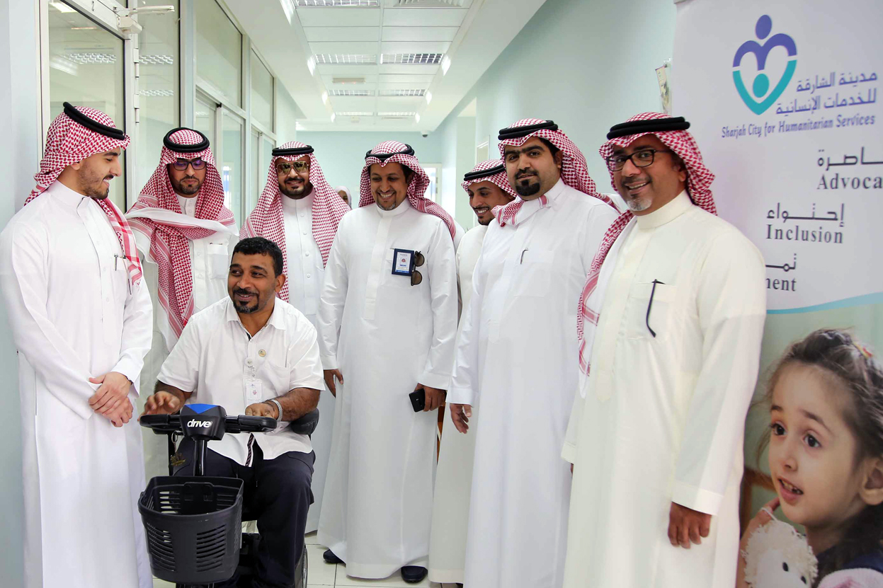 وفدٌ من هيئة الطيران المدني السعودي يزورُ الخدمات الإنسانية