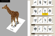التطبيق التعليمي  D4 Animals